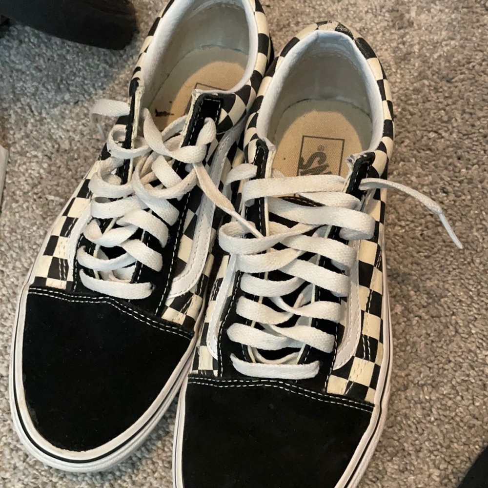 checkered Vans